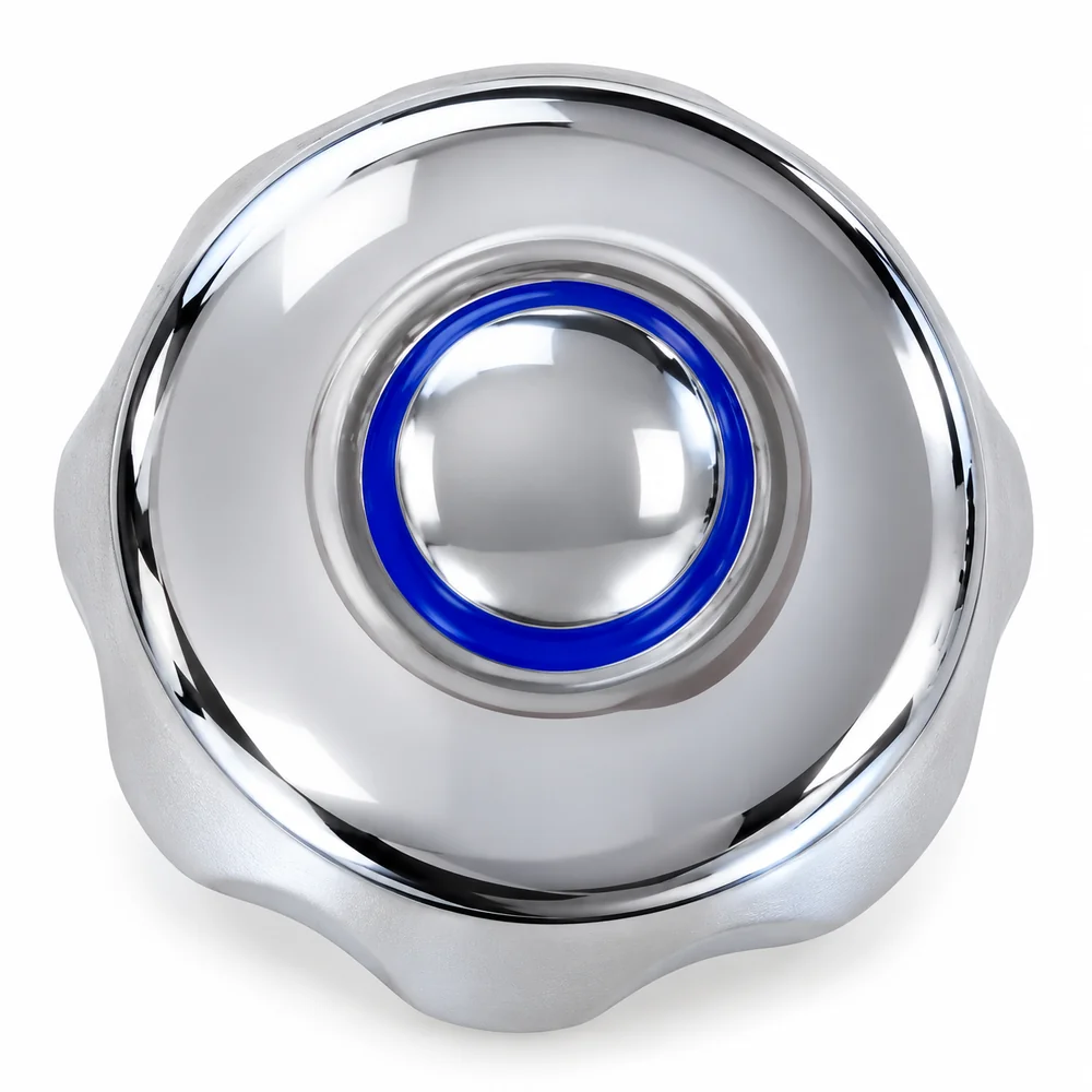 Round Chrome Valve Handle