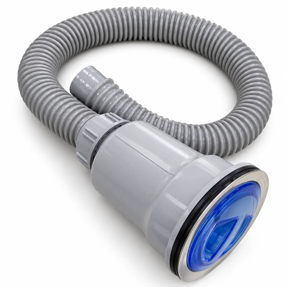 Grey Kitchen Sink Siphon with Hose